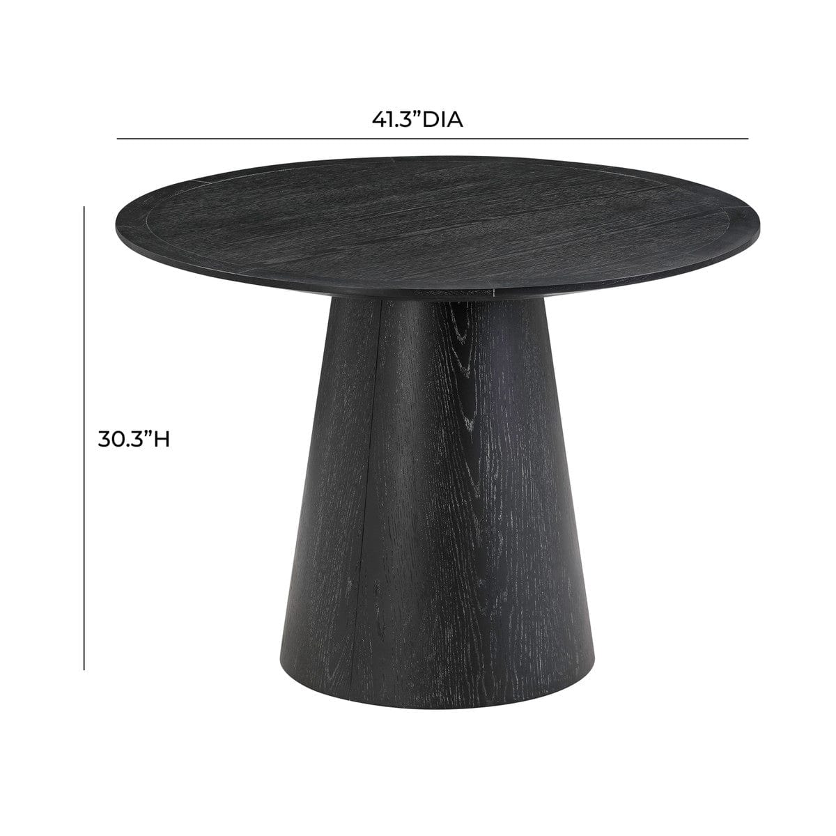 Candelabra Home Sahara Oak Round Dining Table Wooden Dining Table TOV-D54225