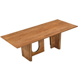 Candelabra Home Satra Walnut Rectangular Dining Table Dining Tables TOV-D68715