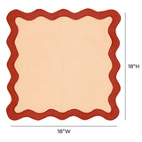 Candelabra Home Scalloped Edge Linen Napkin - Set of 4 Tabletop