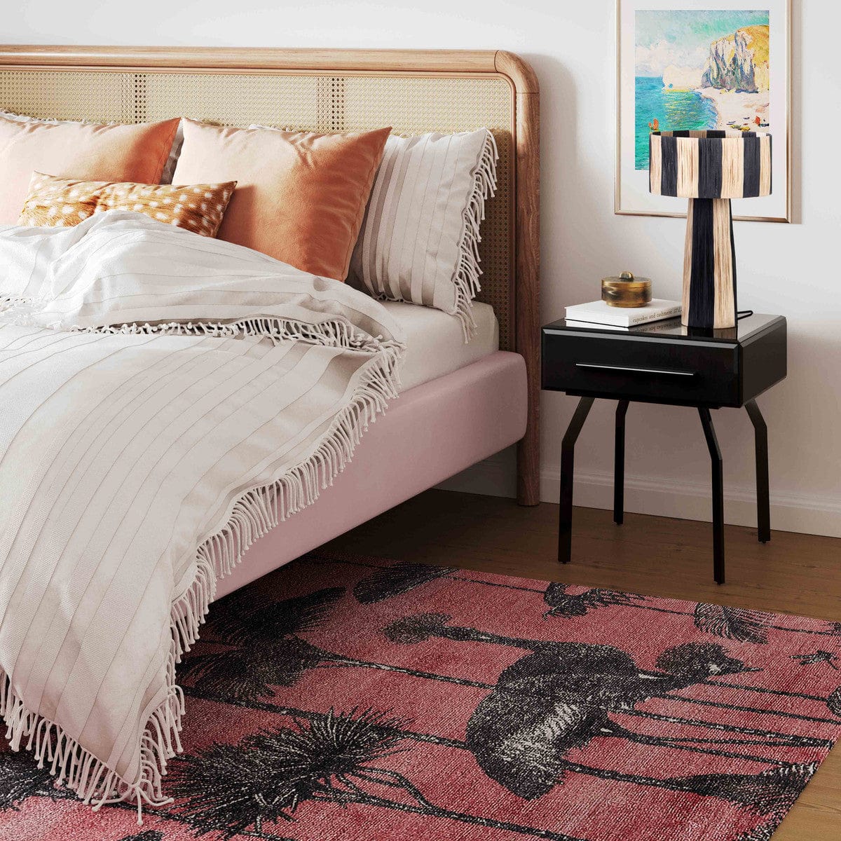 Candelabra Home Shelby Rafia Table Lamp Lighting