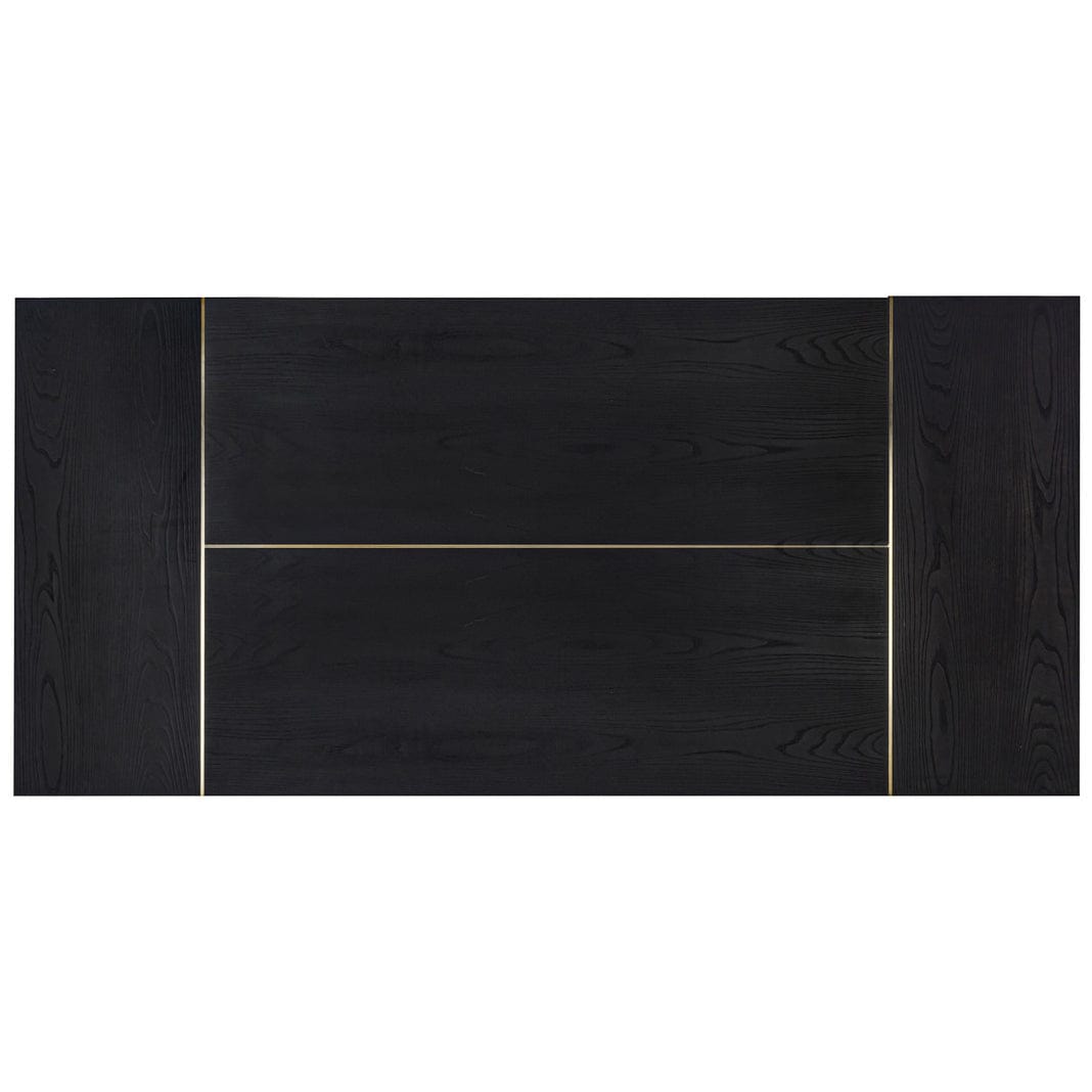 Candelabra Home Shiloh Dining Table Black Wooden Rectangular Dining Table TOV-D54236