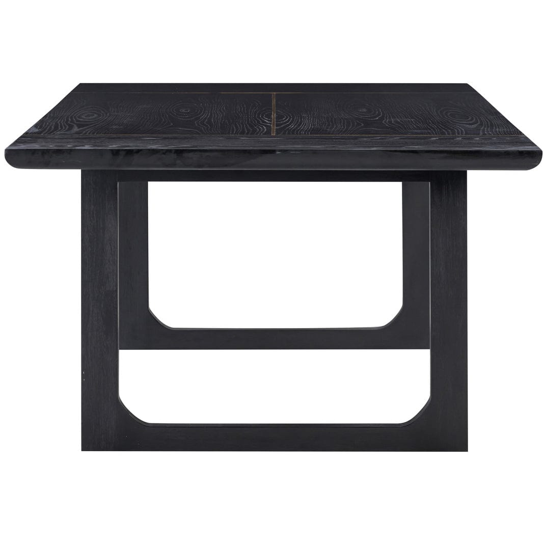 Candelabra Home Shiloh Dining Table Black Wooden Rectangular Dining Table TOV-D54236