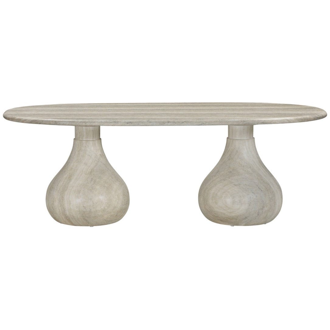 Candelabra Home Smooch Faux Travertine Dining Table Dining Tables TOV-O54286