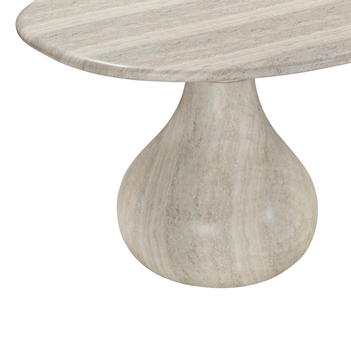 Candelabra Home Smooch Faux Travertine Dining Table Dining Tables TOV-O54286