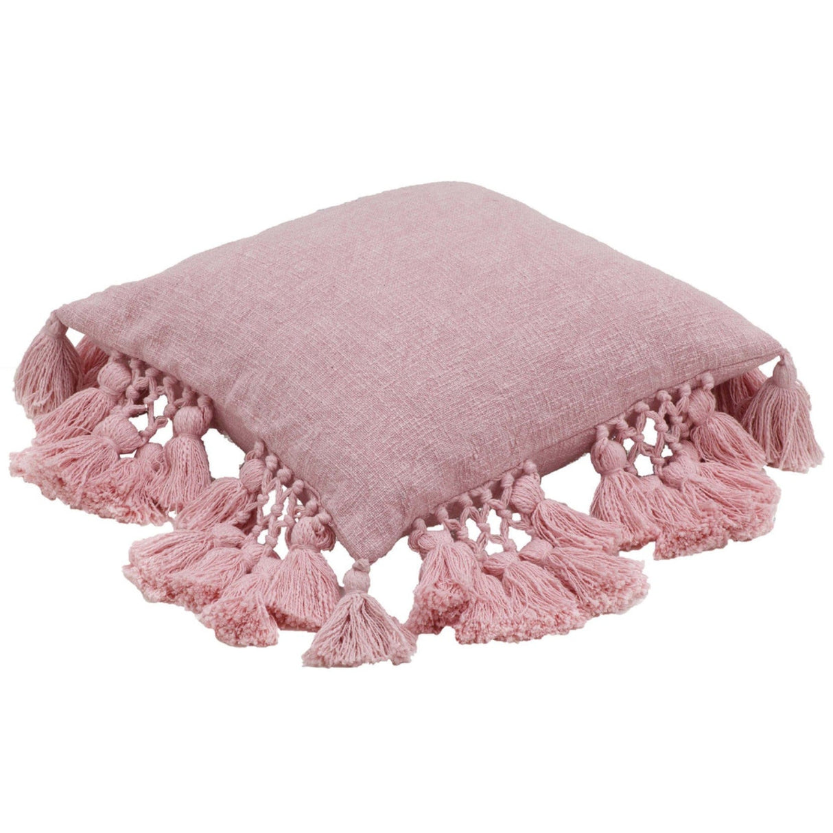 Candelabra Home Stone Washed Cotton Tasseled Pillow Pillow & Decor