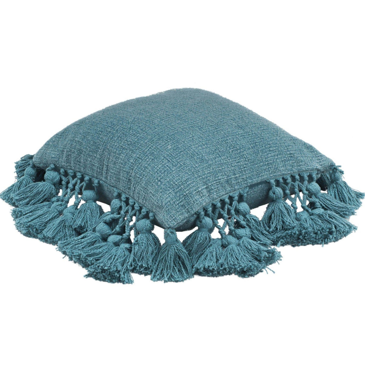 Candelabra Home Stone Washed Cotton Tasseled Pillow Pillow & Decor