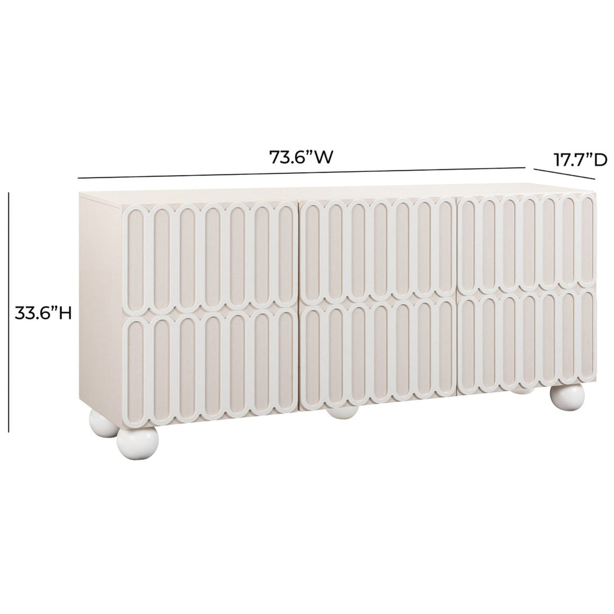 Candelabra Home Tori Motif Buffet Wooden Storage Buffet TOV-D54322