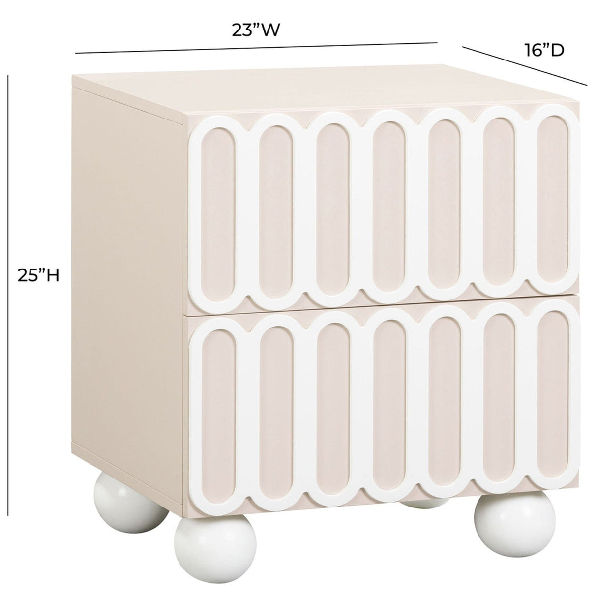 Candelabra Home Tori Motif Nightstand Nightstands