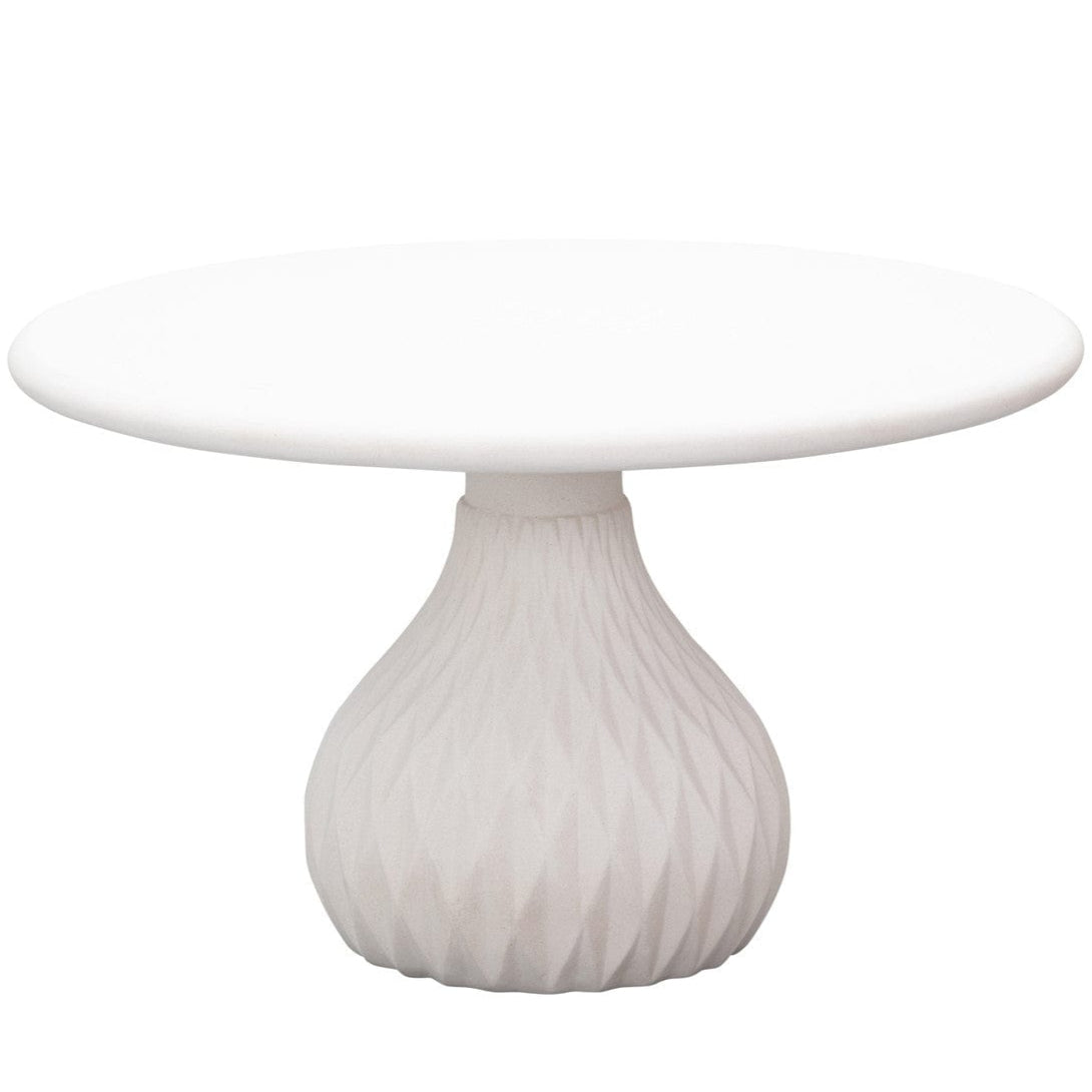 Candelabra Home Tulum Ivory Concrete Indoor/Outdoor Coffee Table Coffee Tables TOV-O44144