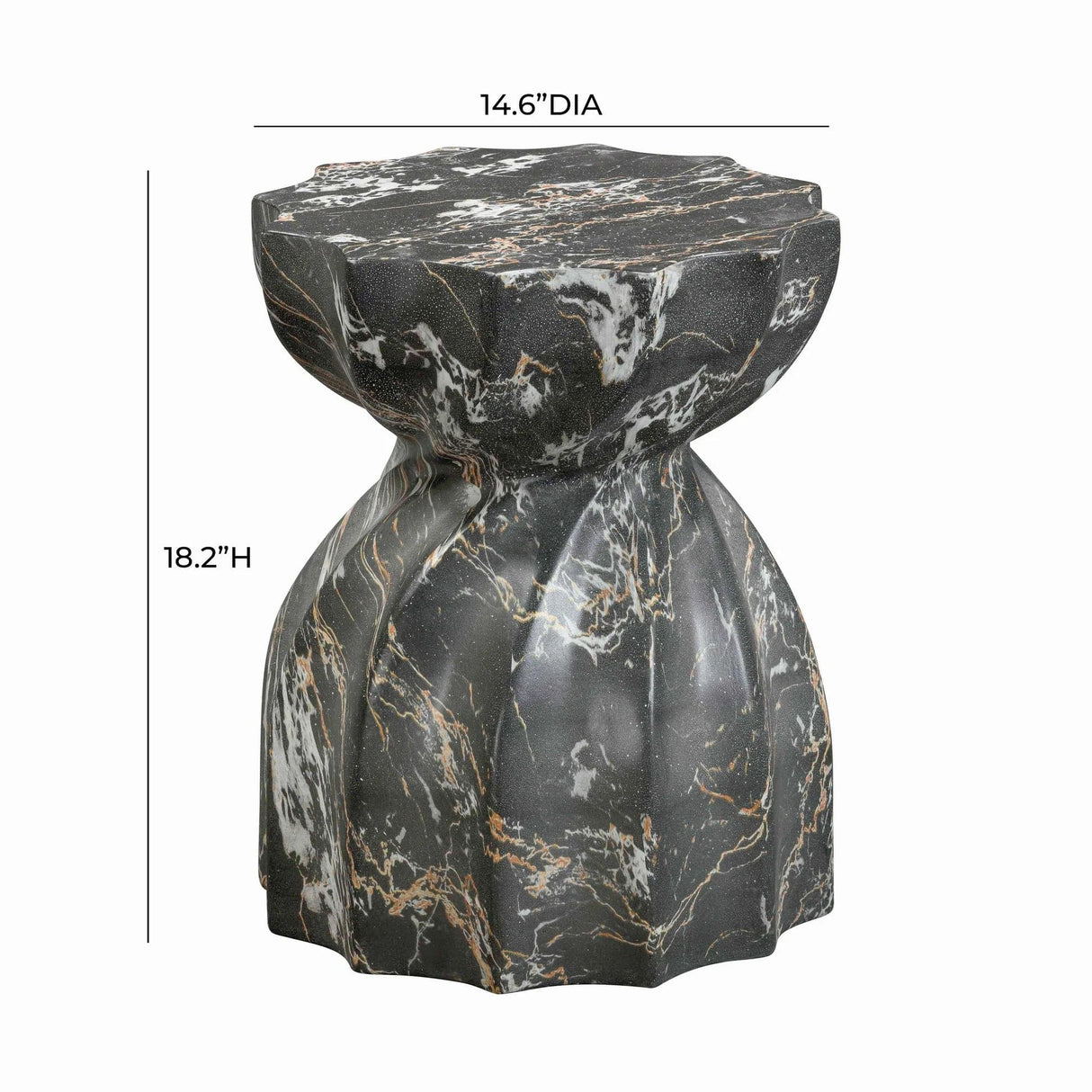 Candelabra Home Turin Indoor/Outdoor Concrete Stool Stools