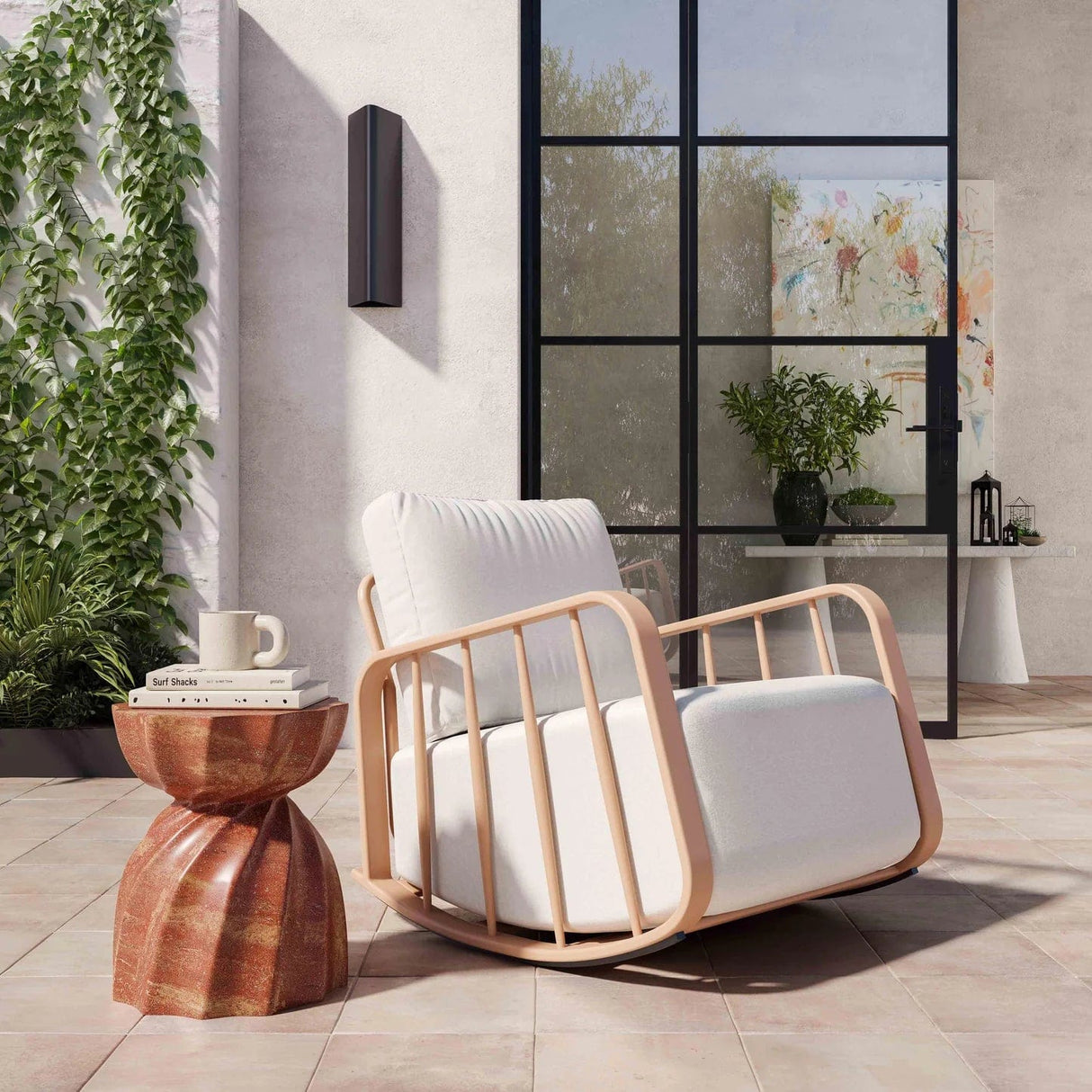 Candelabra Home Turin Indoor/Outdoor Concrete Stool Stools