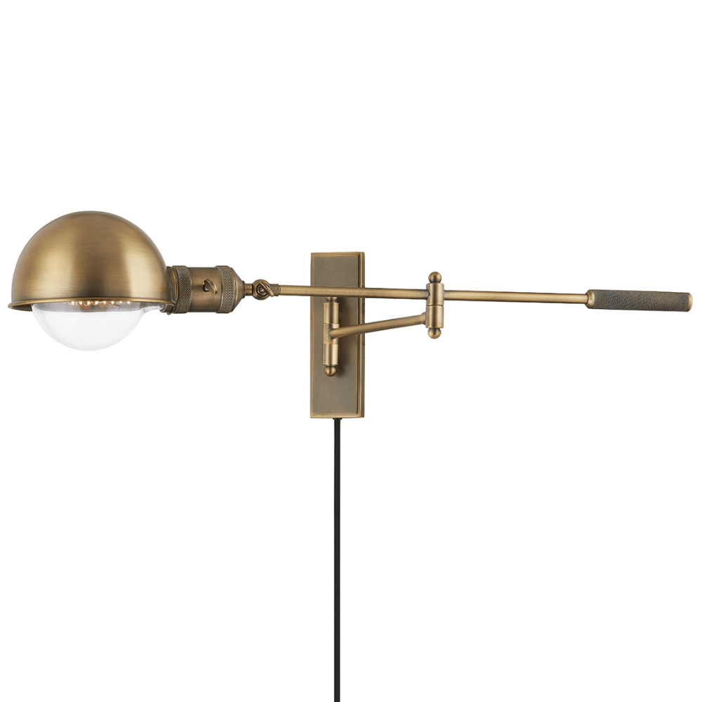 Cannon Plug-in Sconce Wall Sconces PTL1108-PBR