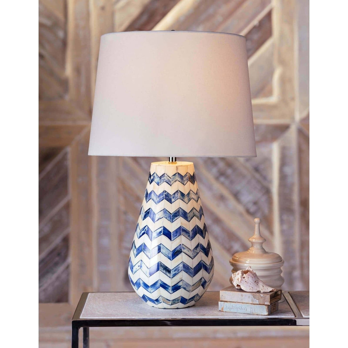 Cassia Chevron Table Lamp Lamp