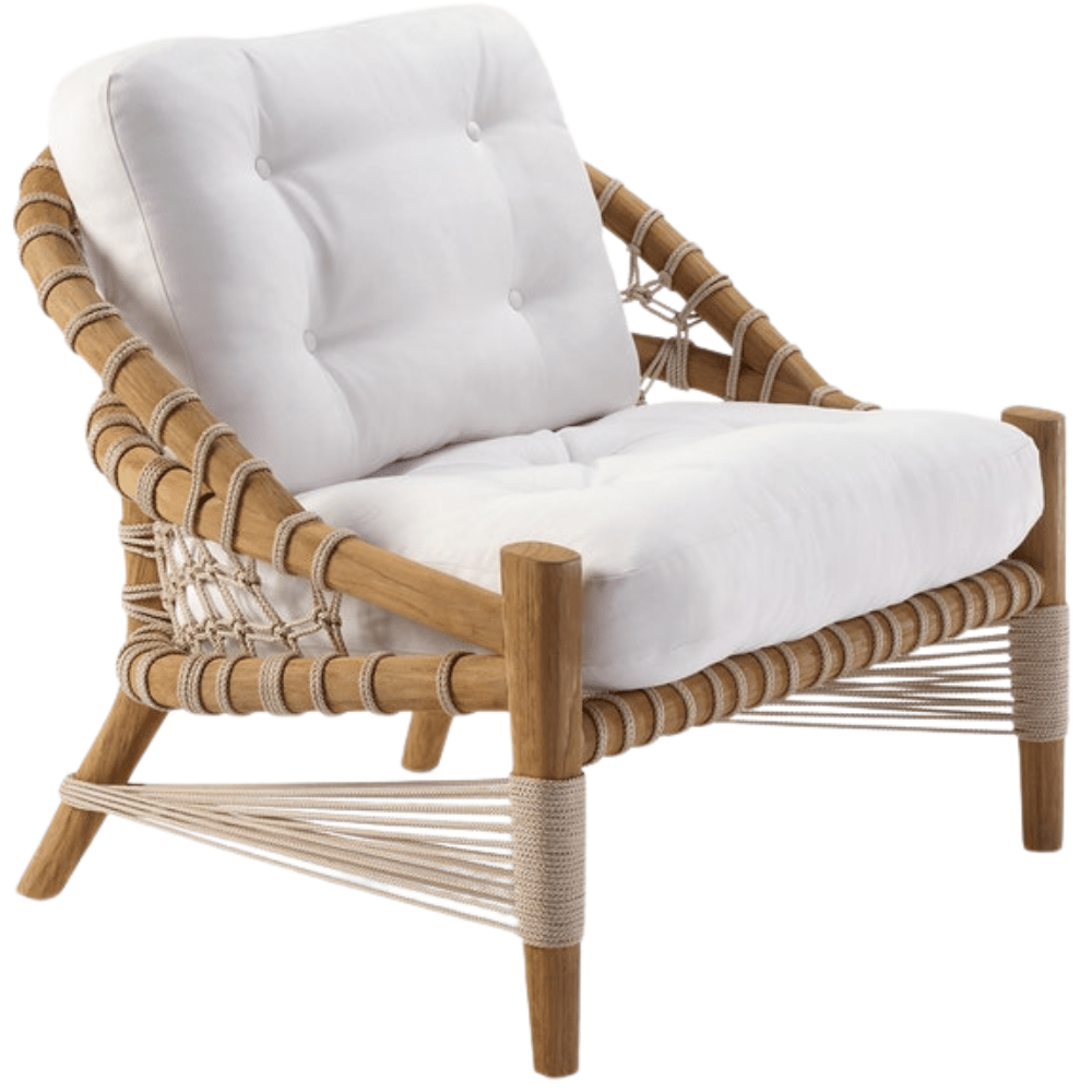 Castelo Outdoor Lounge Chair Outdoor Furniture FURCASTLOCHWSD-2ALWH