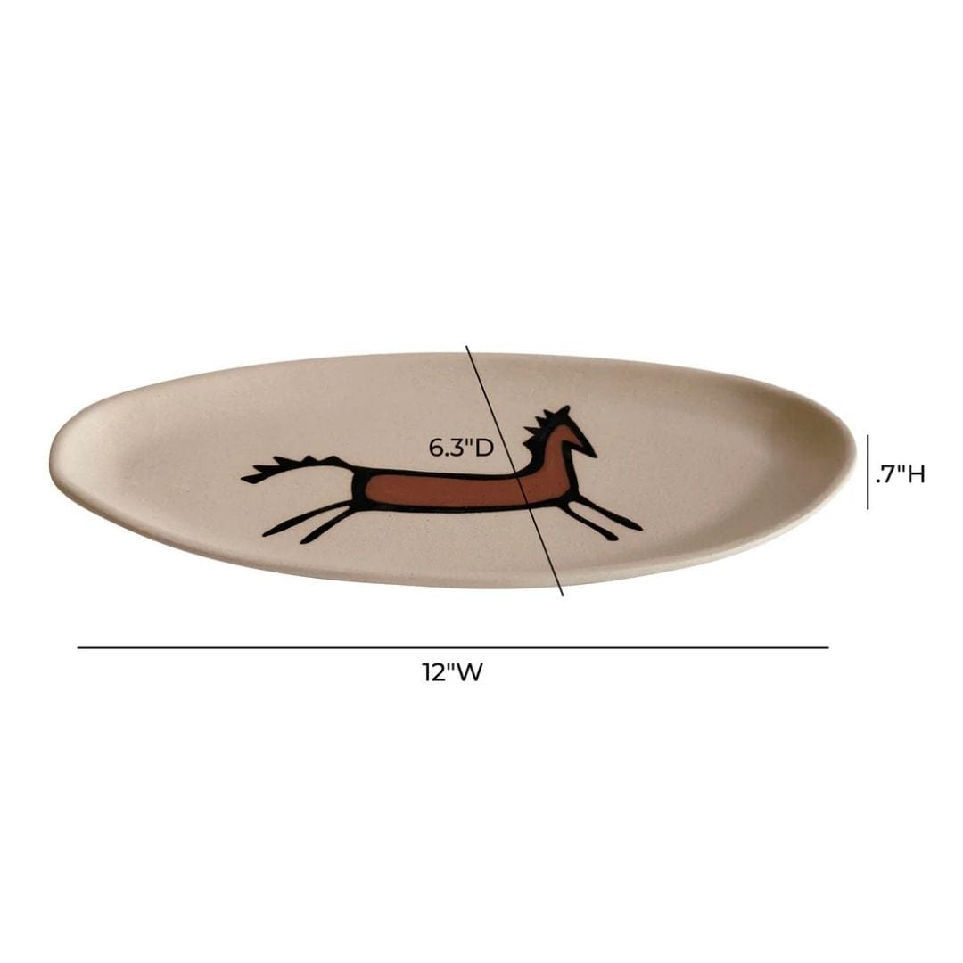 Ceramic Gallop Catchall Dish Decor TOV-C54686