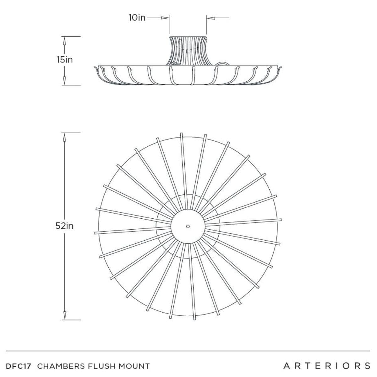 Chambers Flush Mount Flush Mounts