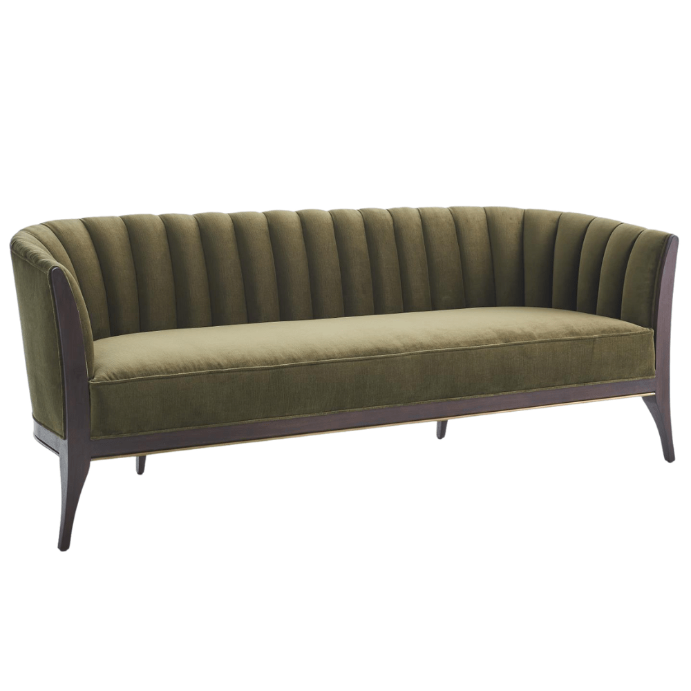 Channel Back Sofa Sofa 2578-MUSLIN