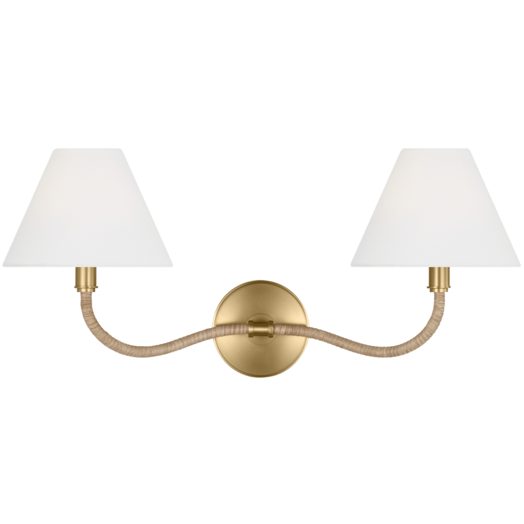 Chapman & Myers Laguna Double Sconce Wall Sconces chapman-myers-CW1302BBS 014817639599
