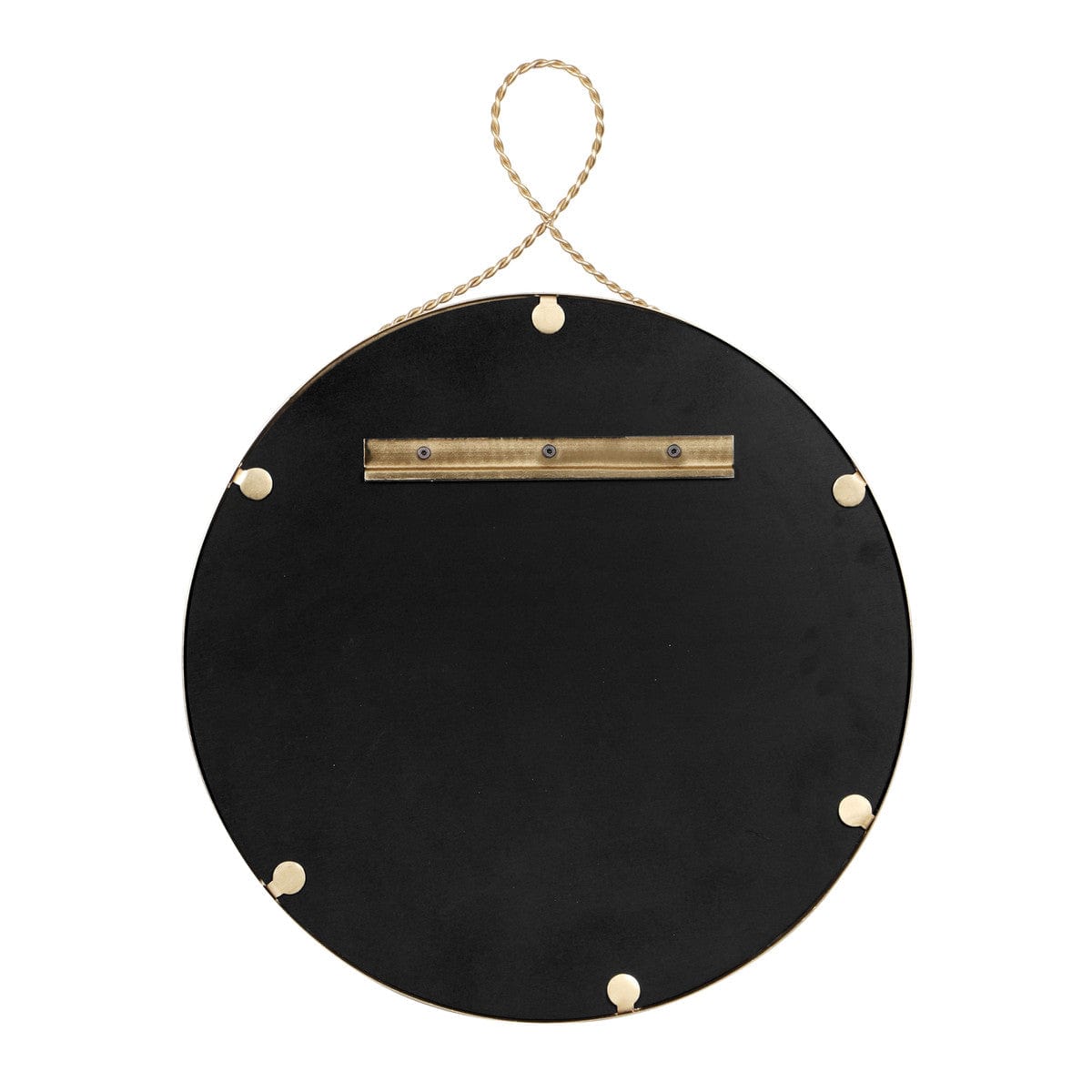 Charlotte Braided Brass Wall Mirror Mirrors