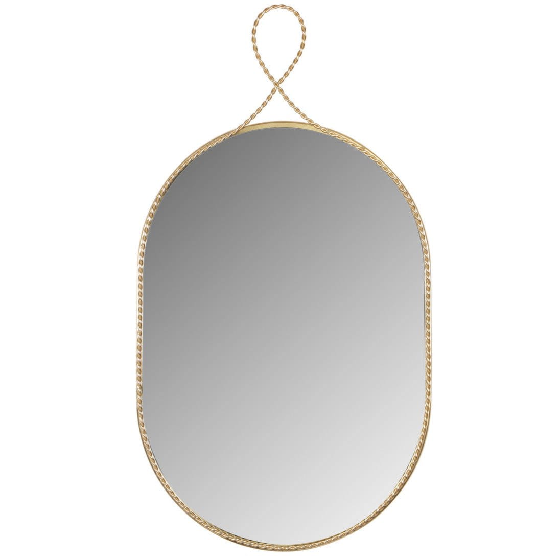 Charlotte Braided Brass Wall Mirror Mirrors TOV-C18655