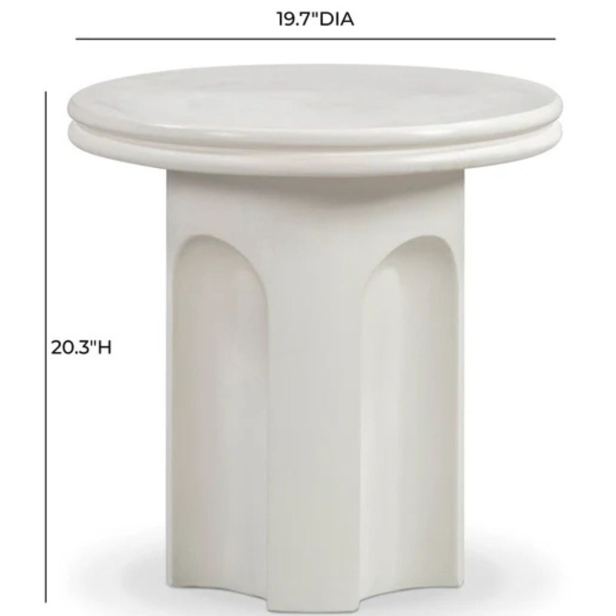 Charlotte Indoor/Outdoor Side Table Side Tables TOV-OC54667 793580647429