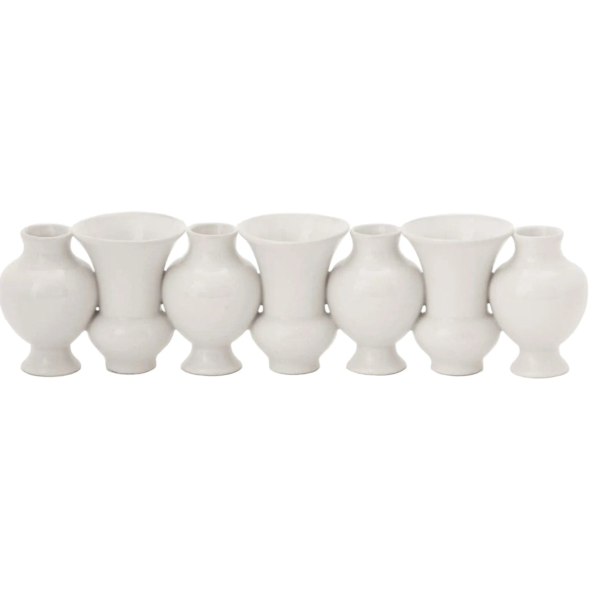 Chinoise Linear Bud Vase - White Decorative Objects 4.80125 651083043899