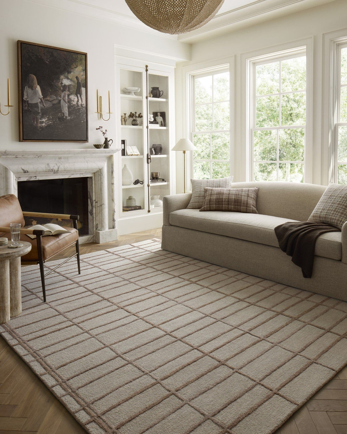 Chris Loves Julia × Loloi Bradley Rose/Blush Rug Rugs