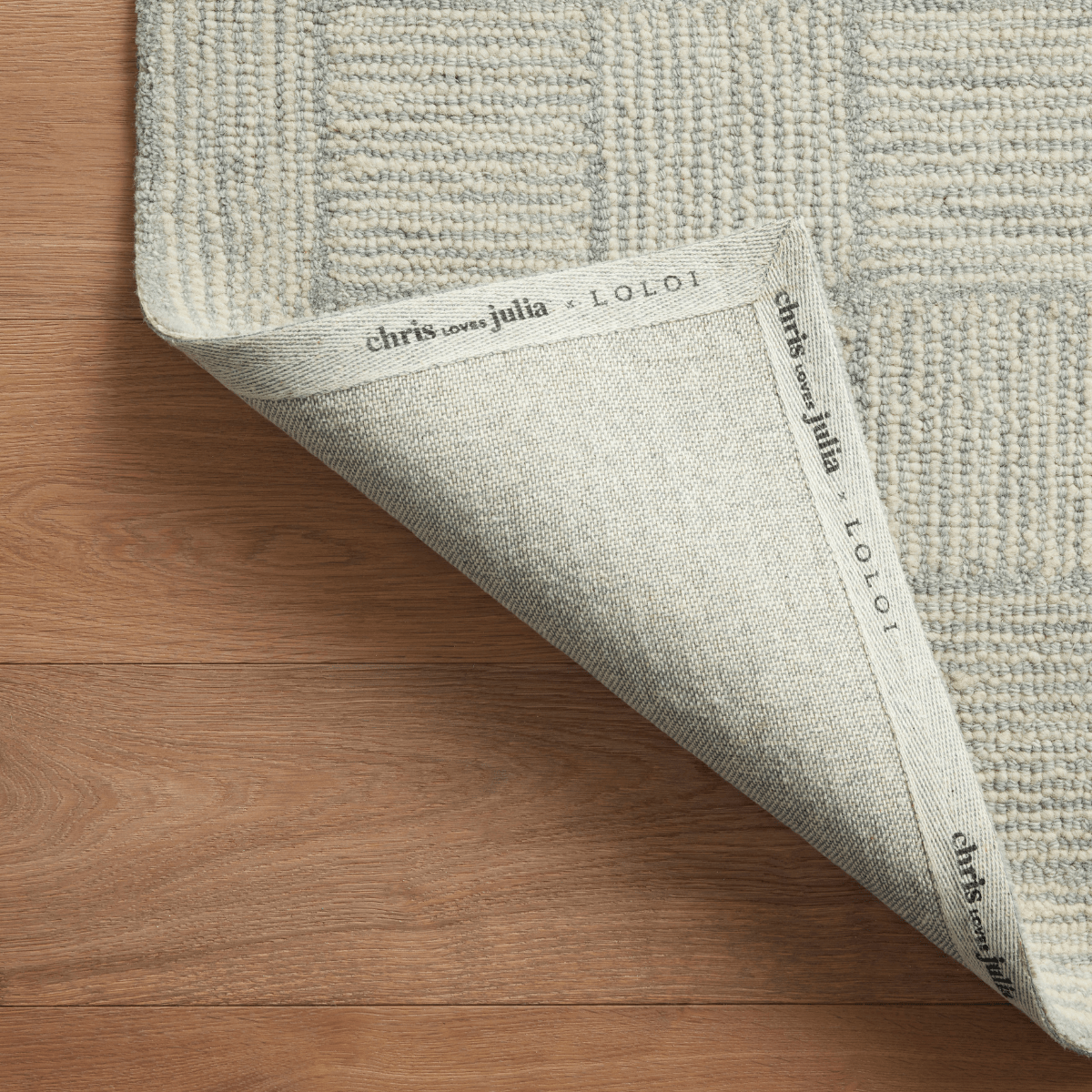 Chris Loves Julia x Loloi Francis Rug - Silver/Sky Area Rug