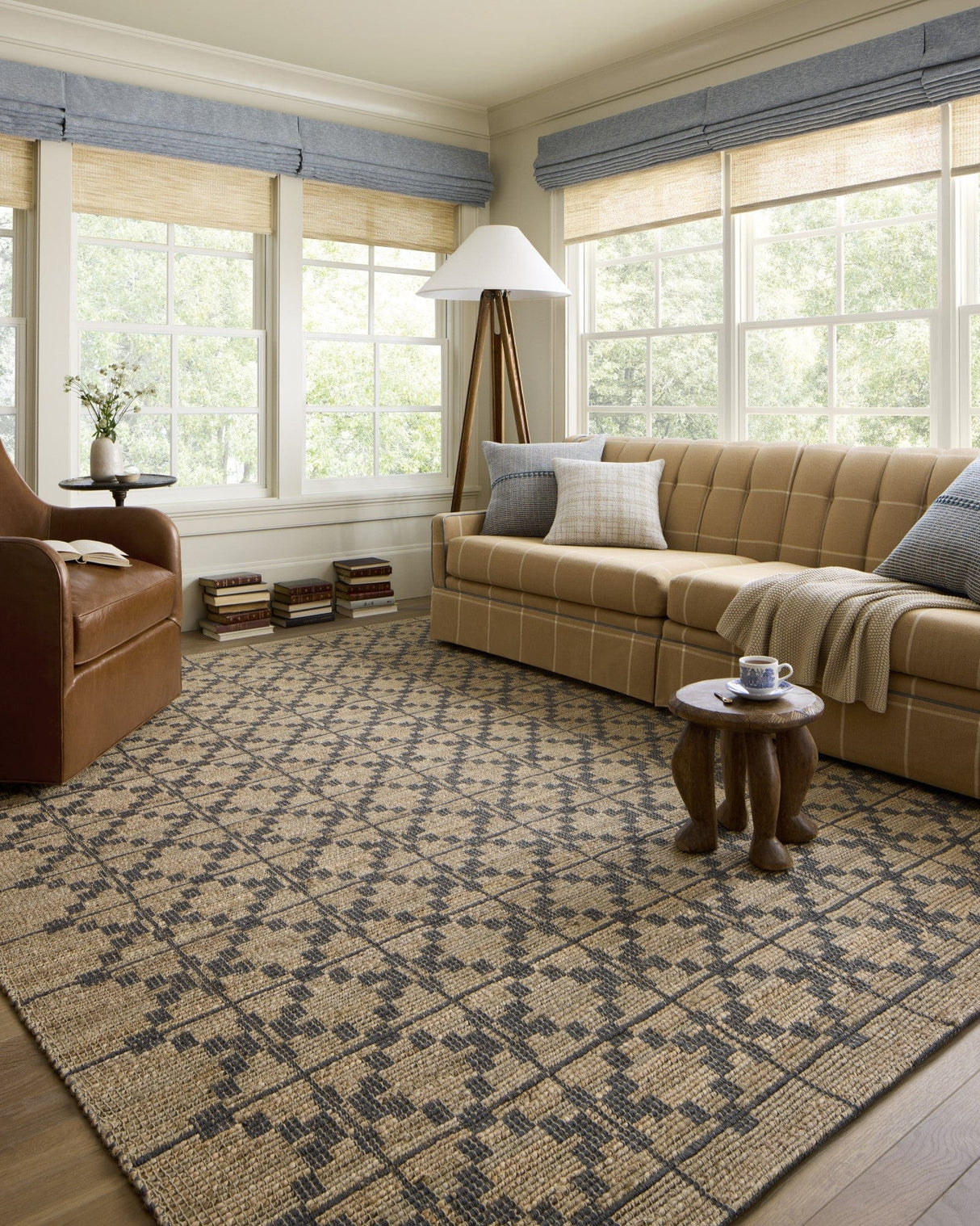 Chris Loves Julia × Loloi Judy Graphite Rug Rugs