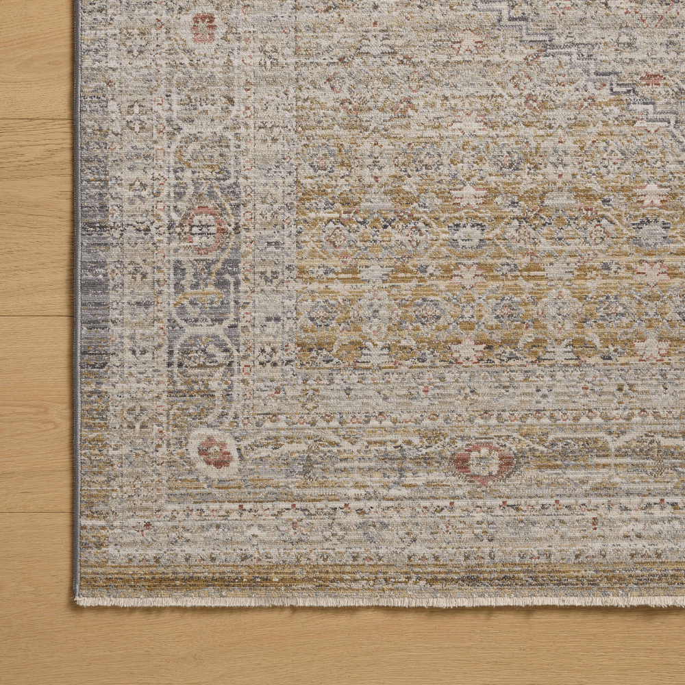 Chris Loves Julia x Loloi Stone/Gold Ida Rug Rugs