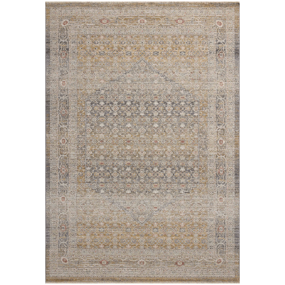 Chris Loves Julia x Loloi Stone/Gold Ida Rug Rugs IDAXIDA-02SNGO233A 885369778346