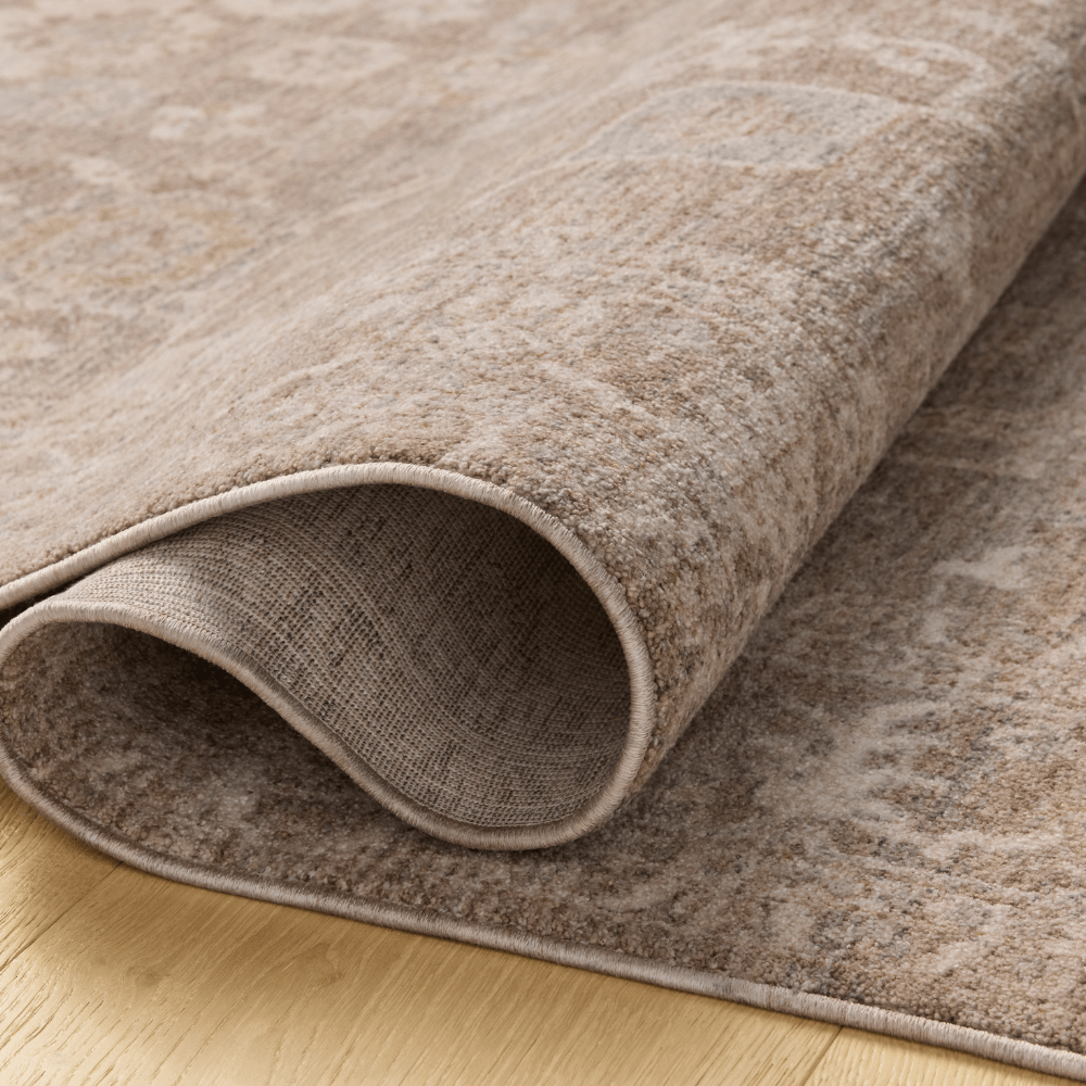 Chris Loves Julia x Loloi Taupe/Ivory Louisa Rug Rugs