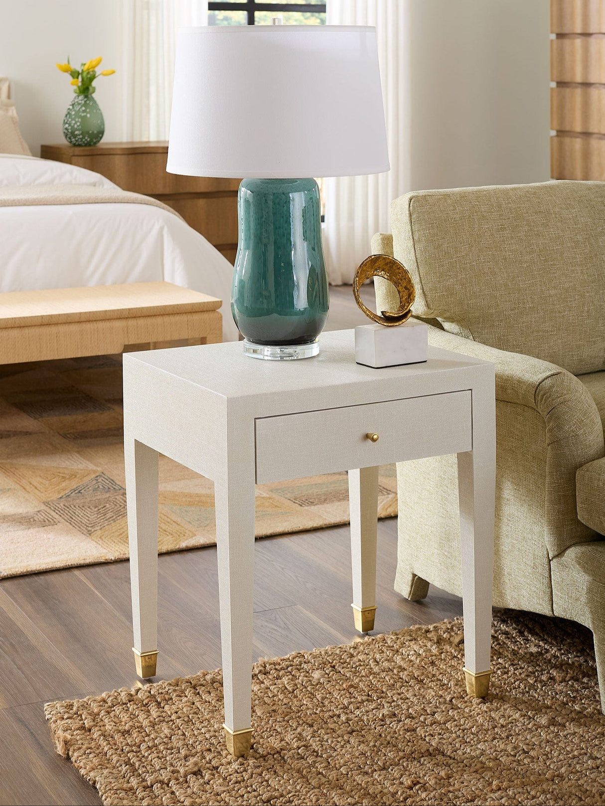 Claudette 1-Drawer Side Table Side Table