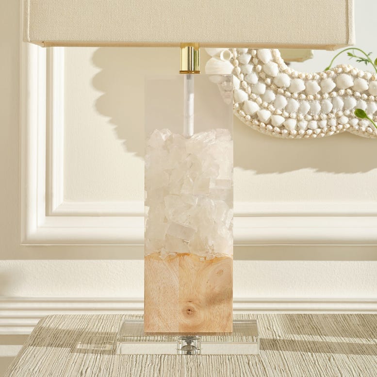 Clay Table Lamp Table + Desk Lamps LGHCLAYNTWH