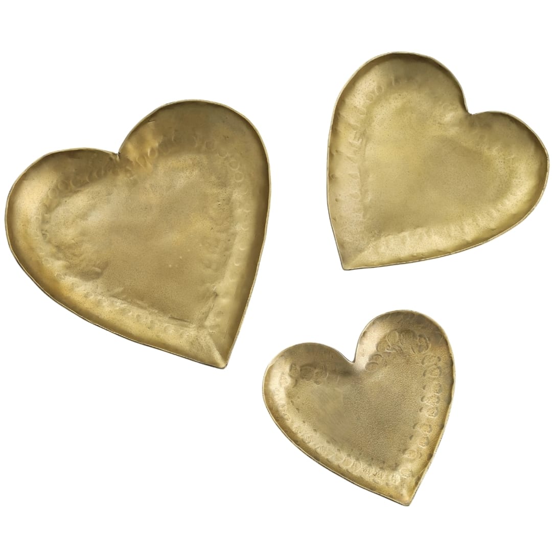 Coeur Heart-Shaped Catchalls (Set of 3) Trays TOV-T18980 793580647627