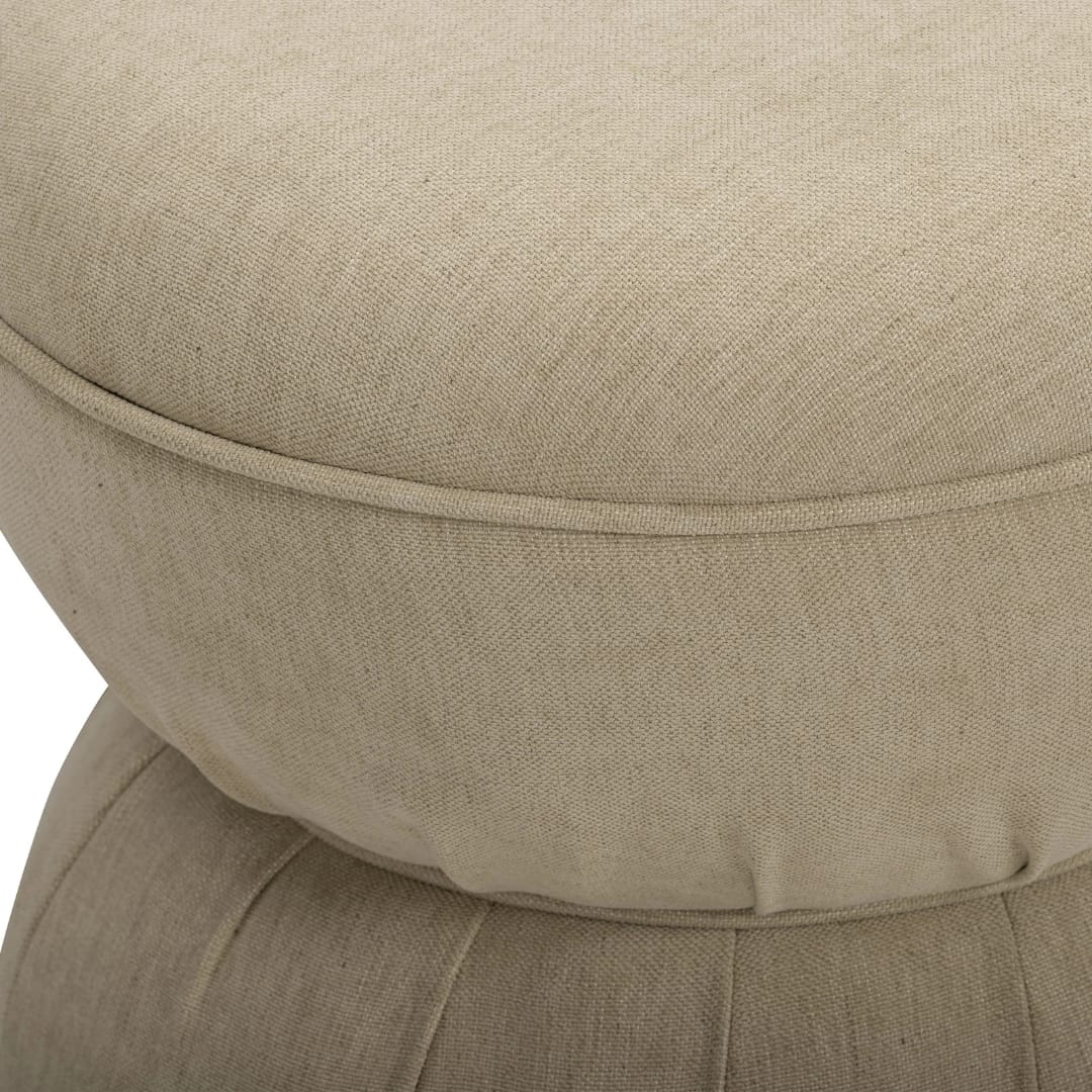 Collin Ruched Ottoman Ottomans + Stools