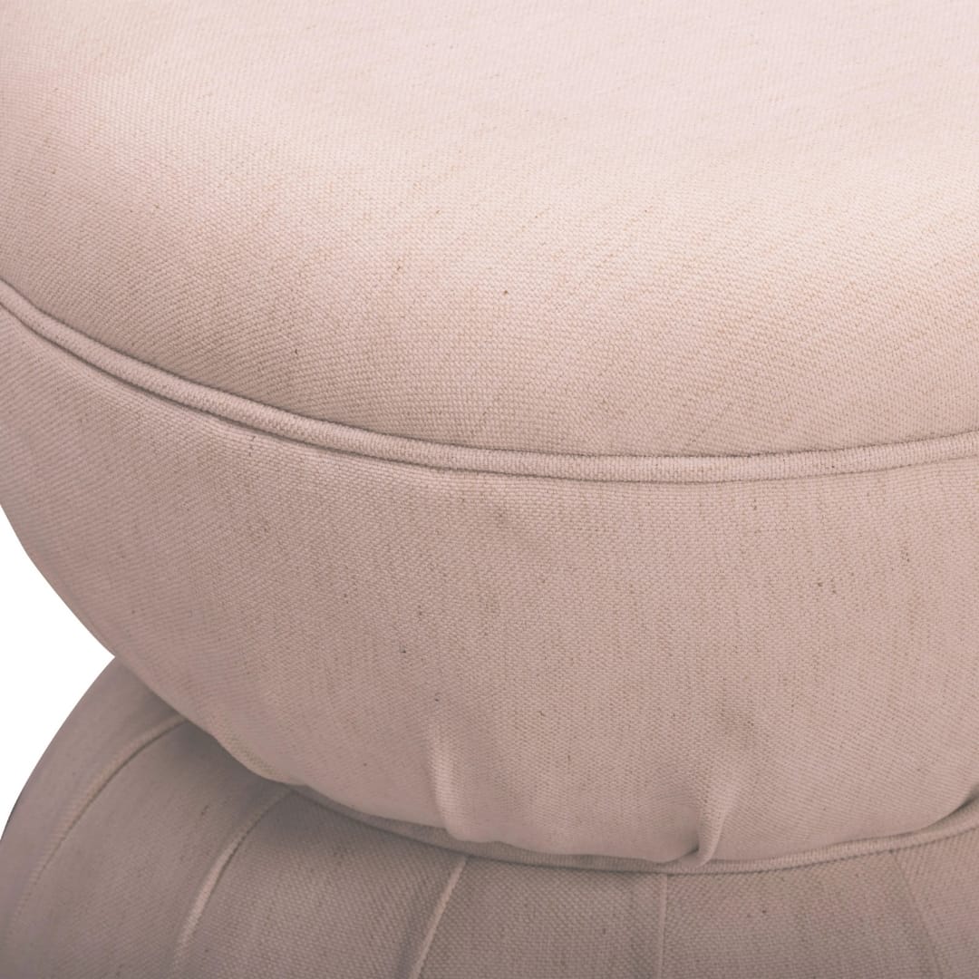 Collin Ruched Ottoman Ottomans + Stools