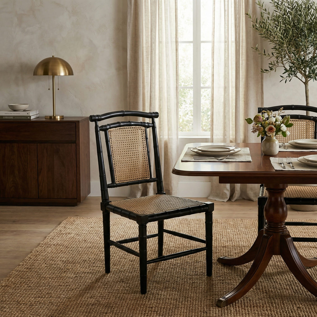 Colonial Bamboo Chair Dining Chairs + Benches
