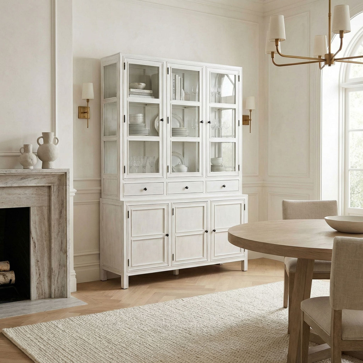 Colonial Hutch Storage Cabinet