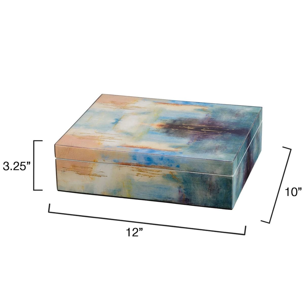 Colorwash Lacquered Box Boxes 7COLO-BXBL 688933041668
