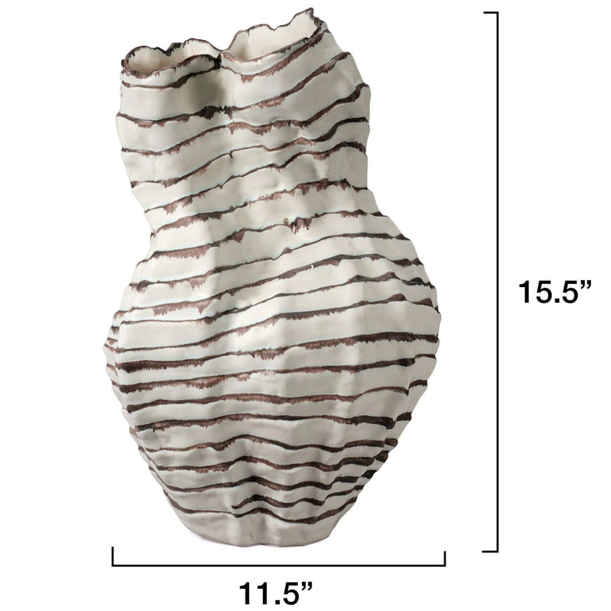 Contortion Vase Vases + Urns 7CONT-VABR