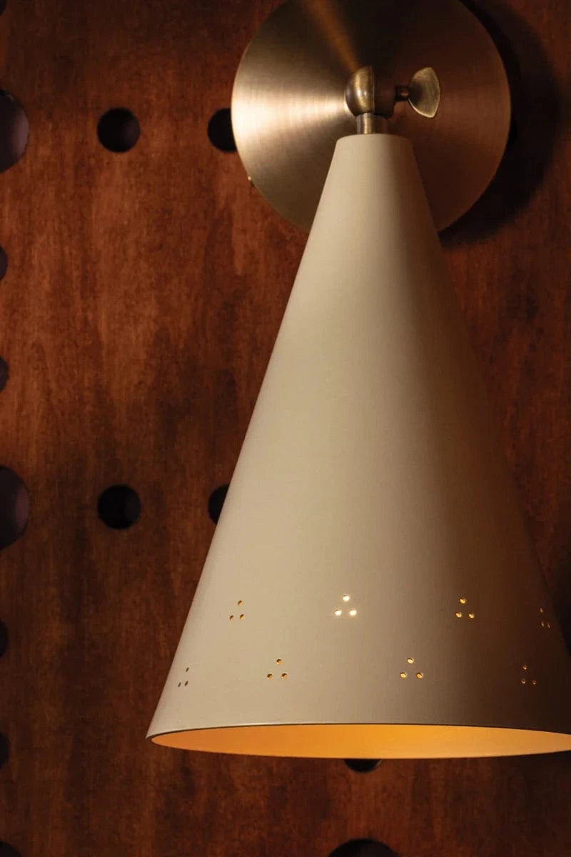 Cortney Bishop Pawley Wall Sconce Wall Sconces CB8613-HB/SSD 806134957551