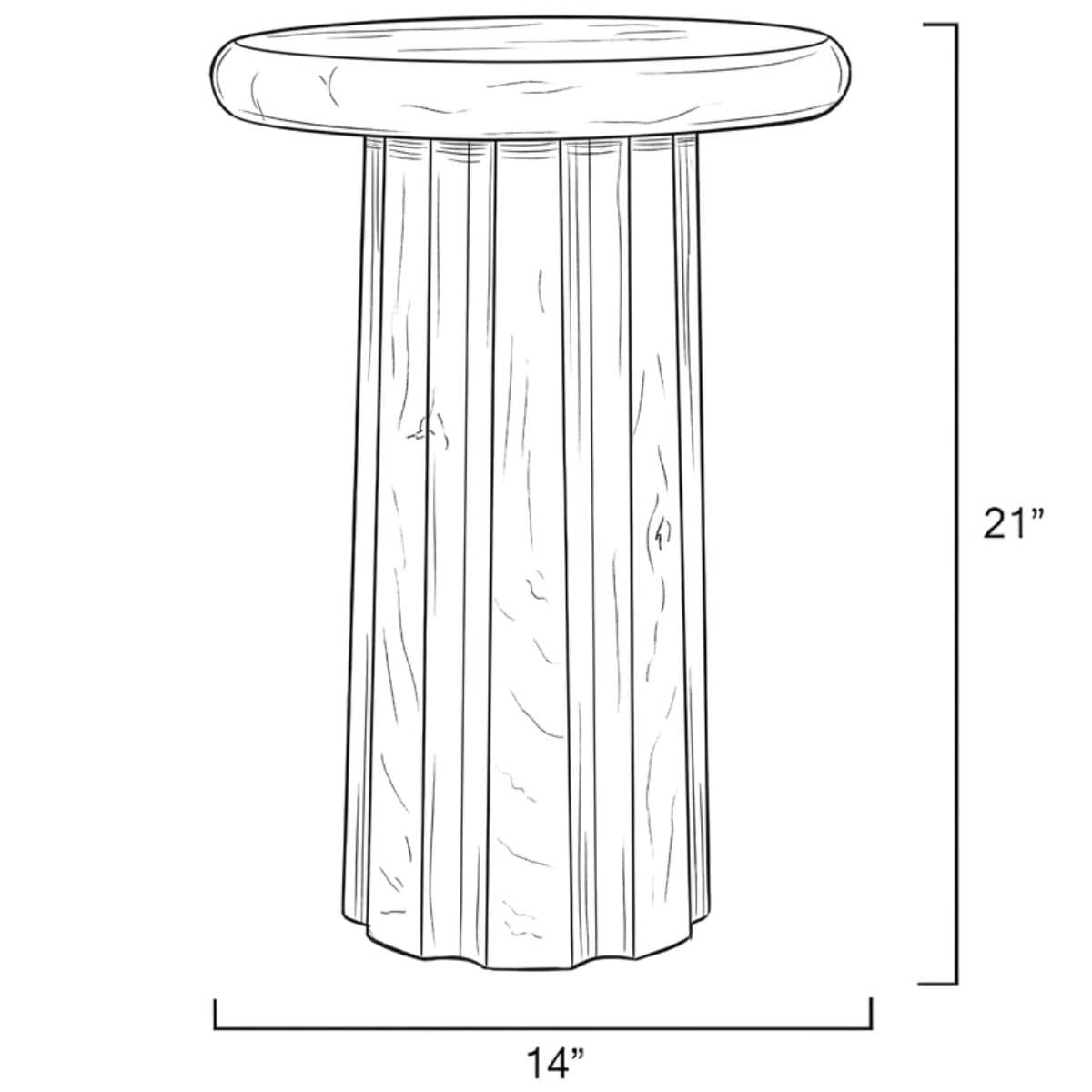 Cremini Side Table Side Tables