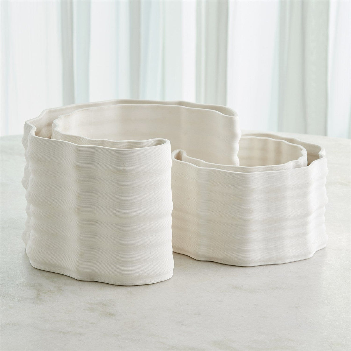 Crescent Printed Vases Vases