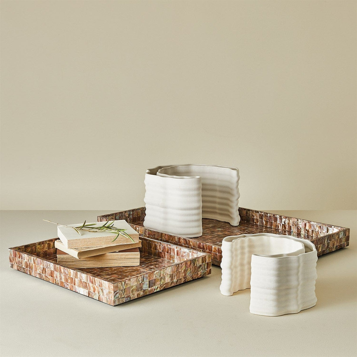 Crescent Printed Vases Vases