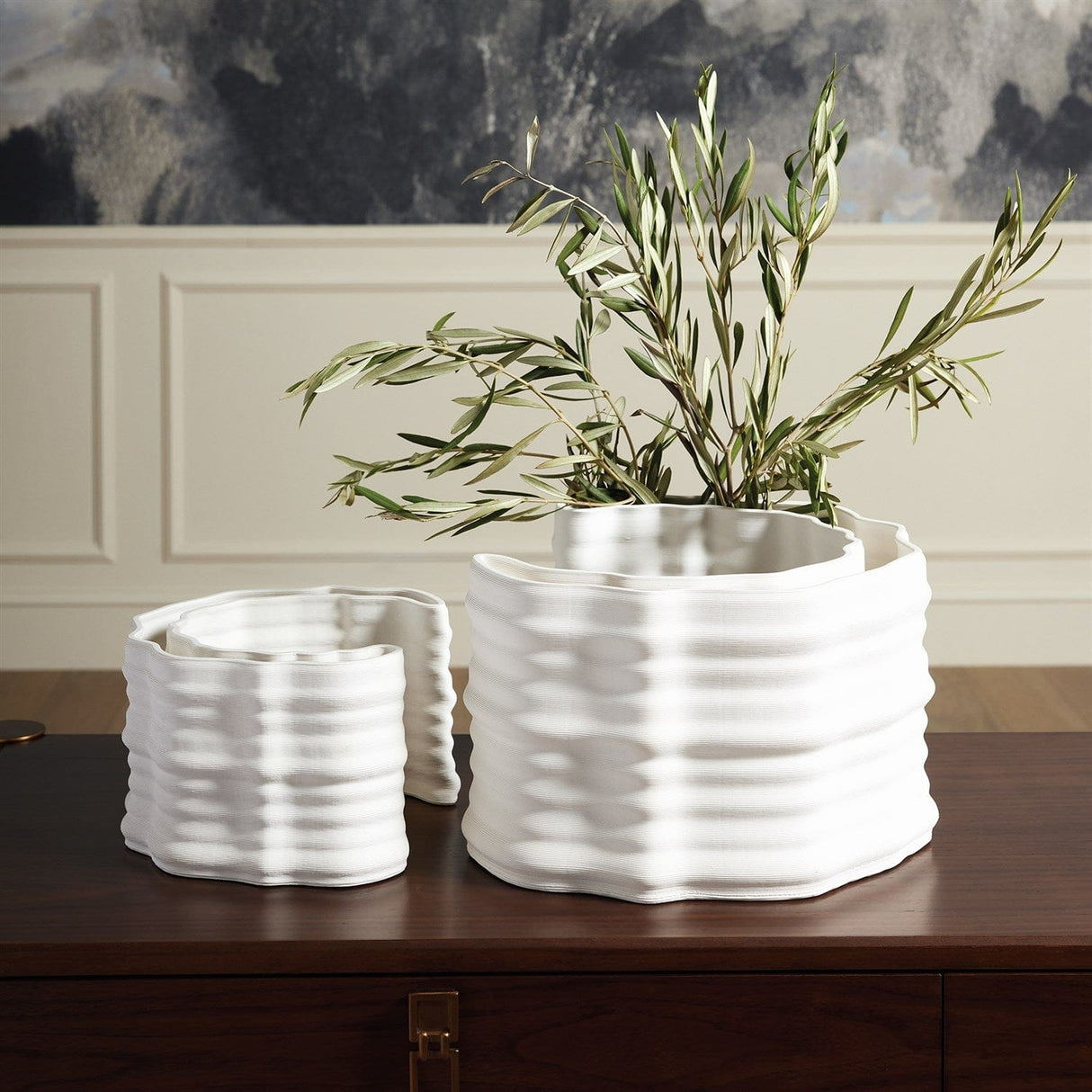 Crescent Printed Vases Vases