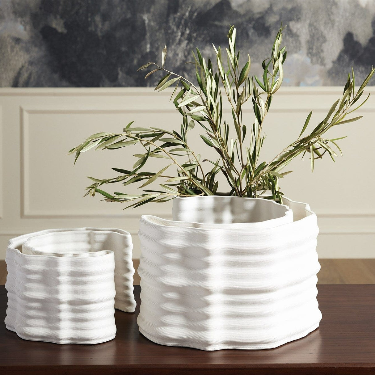 Crescent Printed Vases Vases
