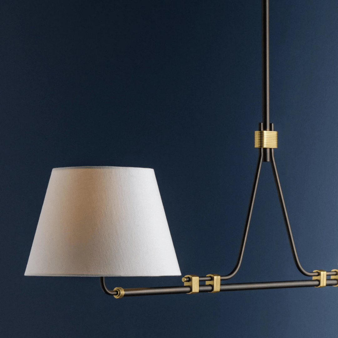 Crown Heights Linear Chandeliers 1062-AGB/DB