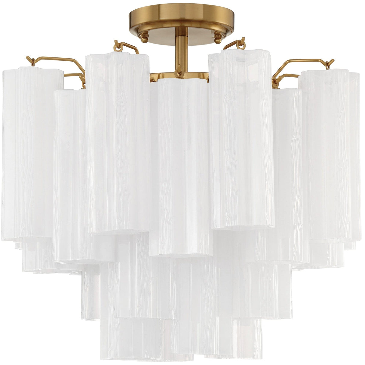 Crystorama Addis 4 Light Ceiling Mount Chandelier Chandeliers crystorama-ADD-300-AG-WH_CEILING 633779051838