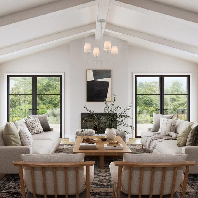 Crystorama Broche 4 Light Chandelier Chandeliers crystorama-534-MT 633779051296